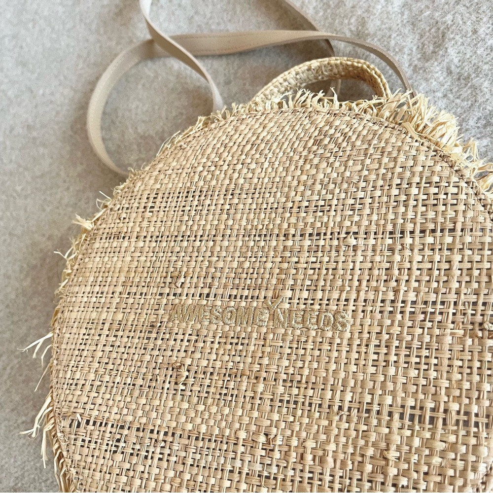 Awesome Needs raffia burning circle bag - Picture 6 of 9
